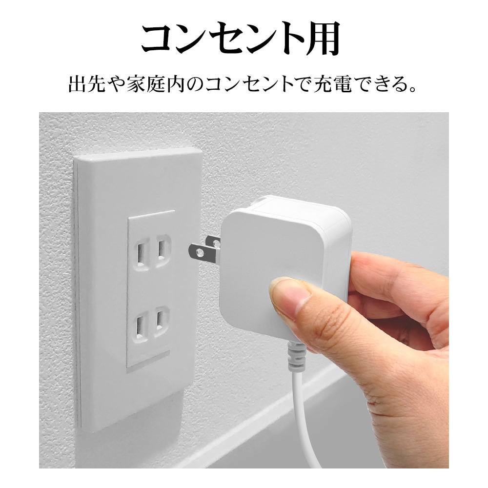 ���Ŵ� AC���Ŵ� ������C�����֥� C�ݡ��� PD�б� �ݡ����դ� �����֥���η� �����֥�ľ�� �����б� ���󥻥�� AC USB Type-C typec 20W Power Delivery 2m �ۥ磻�� iPhone15 ���ޥ� ���֥�å� R20AC2C20W01WH