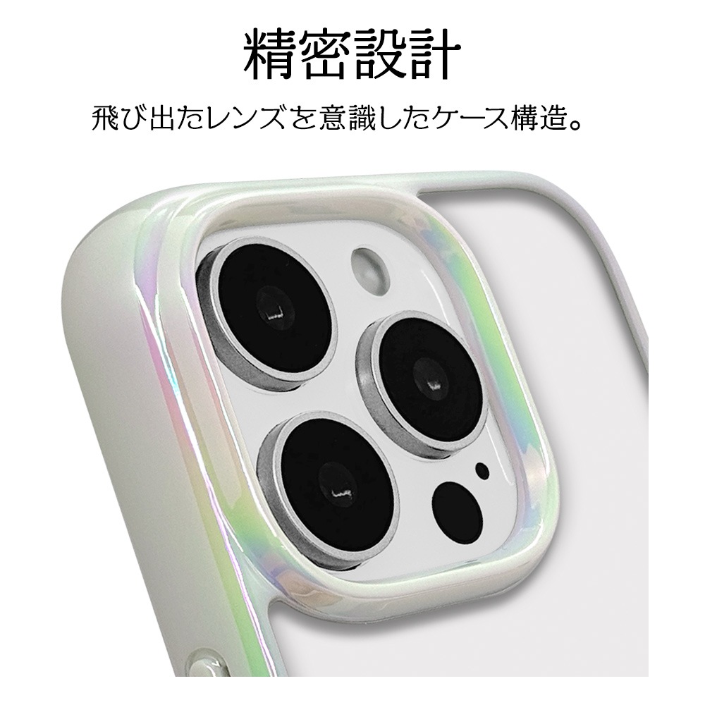 iPhone16 Pro ケース カバー ハイブリッド aurora 耐衝撃吸収 背面