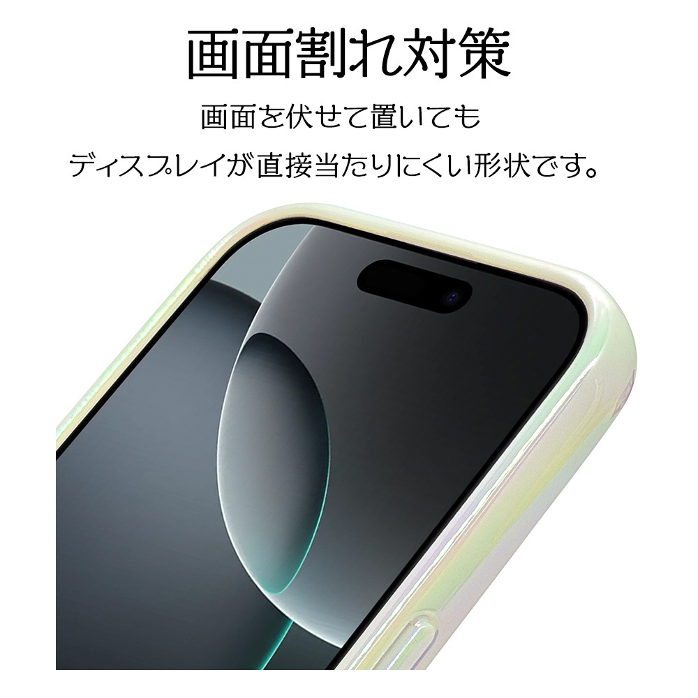 iPhone16 Pro ������ ���С� �ϥ��֥�å� aurora �Ѿ׷�ۼ� ���̥��ꥢ TPU�Х�ѡ������� ��������ե졼�� �磻��쥹�����б� �ۥ磻�ȡߥ��ꥢ �����ե��� ���ޥۥ����� 8224IP461PHPWH �饹���Хʥ�