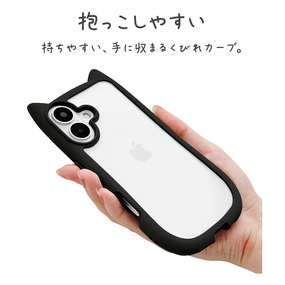 iPhone16 ������ ���С� �ϥ��֥�å� mimi ǭ�� �ͥ��ߥ� �ͤ��ߤ� ǭ �ͥ� �ͤ� �Ѿ׷�ۼ� MIL���� ���̥��ꥢ TPU�Х�ѡ������� �֥�å� �����ե��� ���ޥۥ����� 8143IP461HPBK �饹���Хʥ�