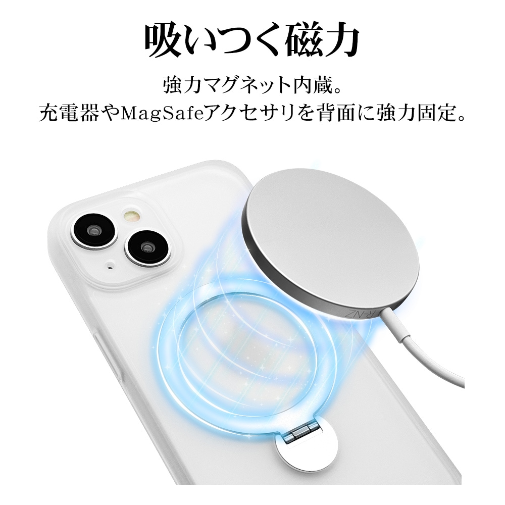 iPhone15 ケース カバー ハイブリッド ZEROSAFE MagSafe対応 耐衝撃