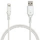 ���ť����֥� iPhone iPod iPad MFiǧ�� 2.4A �饤�ȥ˥� USB ���š��̿������֥� Lightning USB-A �ۥ磻�� 1m R10CAAL2A05WH