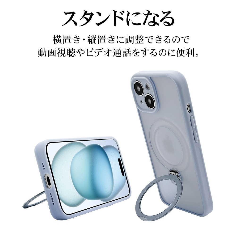 iPhone15  С ϥ֥å ZEROSAFE MagSafeб Ѿ׷ۼ MIL   ޥåȲù ɻ TPUХѡ 360ž դ ɻ  磻쥹б եȥ֥롼 7872IP361HPMBL