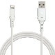 ���ť����֥� iPhone iPod iPad MFiǧ�� 2.4A �饤�ȥ˥� USB ���š��̿������֥� Lightning USB-A �ۥ磻�� 1.5m R15CAAL2A01WH
