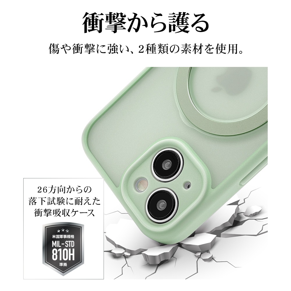 iPhone15 ������ ���С� �ϥ��֥�å� ZEROSAFE MagSafe�б� �Ѿ׷�ۼ� MIL���� ���� ��� �ޥåȲù� �����ɻ� TPU�Х�ѡ������� 360���ž ����դ� ��ɻ� ������� �磻��쥹�����б� �ե����ȥ��꡼�� 7873IP361HPMGR