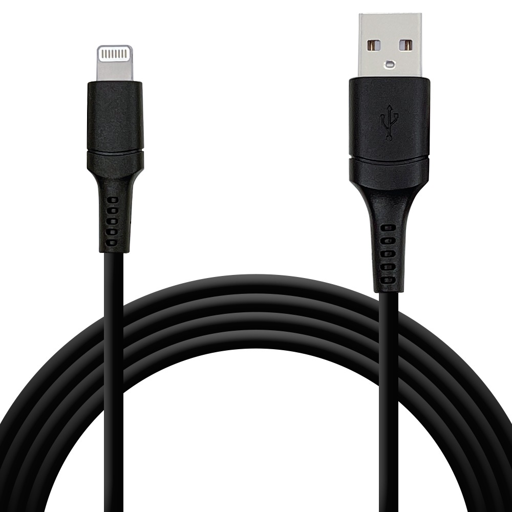 ���ť����֥� iPhone iPod iPad MFiǧ�� 2.4A �饤�ȥ˥� USB ���š��̿������֥� Lightning USB-A �֥�å� 2m R20CAAL2A02BK