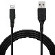���ť����֥� iPhone iPod iPad MFiǧ�� 2.4A �饤�ȥ˥� USB ���š��̿������֥� Lightning USB-A �֥�å� 2m R20CAAL2A02BK