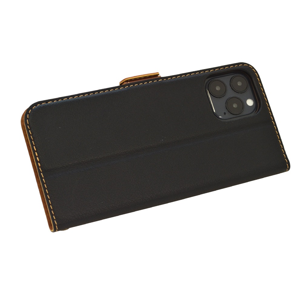 iPhone12 12 Pro ケース カバー 手帳型 +COLOR 薄型 耐衝撃吸収 サイド