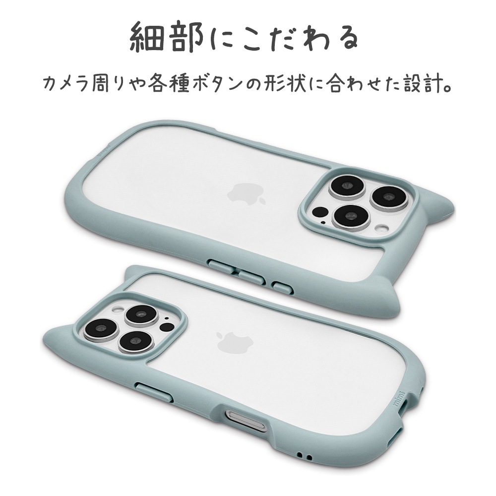 iPhone16 Pro ������ ���С� �ϥ��֥�å� mimi ǭ�� �ͥ��ߥ� �ͤ��ߤ� ǭ �ͥ� �ͤ� �Ѿ׷�ۼ� MIL���� ���̥��ꥢ TPU�Х�ѡ������� ���⡼�����֥롼 �����ե��� ���ޥۥ����� 8332IP461PHPSBL �饹���Хʥ�