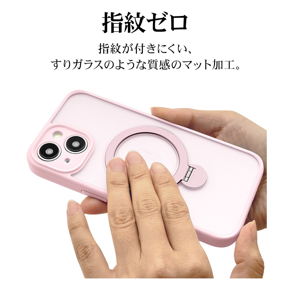 iPhone15 ケース カバー ハイブリッド ZEROSAFE MagSafe対応 耐衝撃