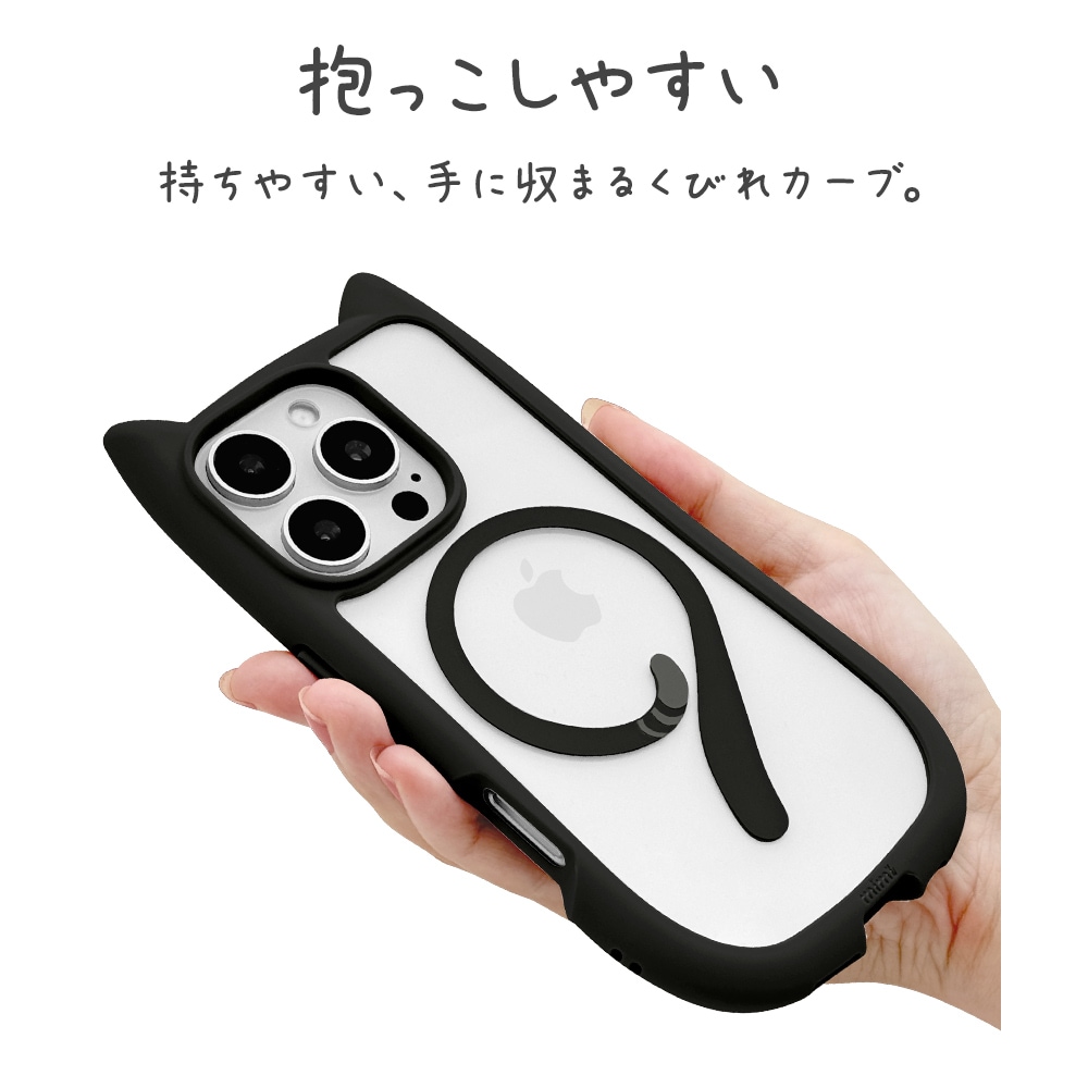 iPhone16 Pro ������ ���С� �ϥ��֥�å� MagSafe�б� mimi ǭ�� �ͥ��ߥ� �ͤ��ߤ� �Ѿ׷�ۼ� MIL���� ���̥��ꥢ TPU�Х�ѡ������� �磻��쥹�����б� �֥�å� �����ե��� ���ޥۥ����� 8229IP461PHPMBK �饹���Хʥ�