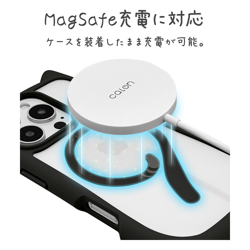 iPhone16 Pro ������ ���С� �ϥ��֥�å� MagSafe�б� mimi ǭ�� �ͥ��ߥ� �ͤ��ߤ� �Ѿ׷�ۼ� MIL���� ���̥��ꥢ TPU�Х�ѡ������� �磻��쥹�����б� �֥�å� �����ե��� ���ޥۥ����� 8229IP461PHPMBK �饹���Хʥ�