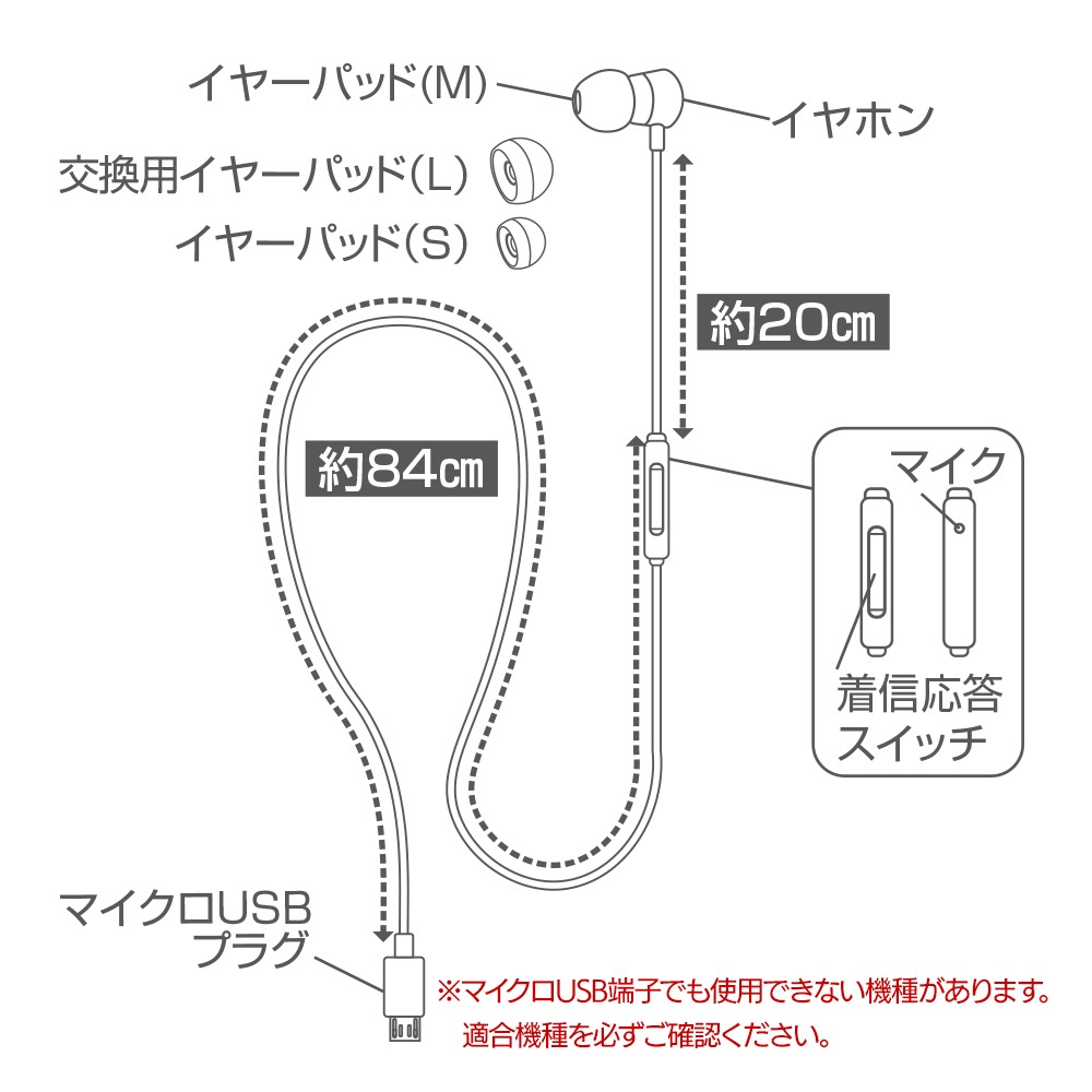 ��������/���ޥ��� microUSB �Ҽ������� ��Υ�륤��ۥ�ޥ��� �忮���������å��դ� �ϥ󥺥ե꡼���� �֥�å� �ޥ�����USB REMMSM01BK