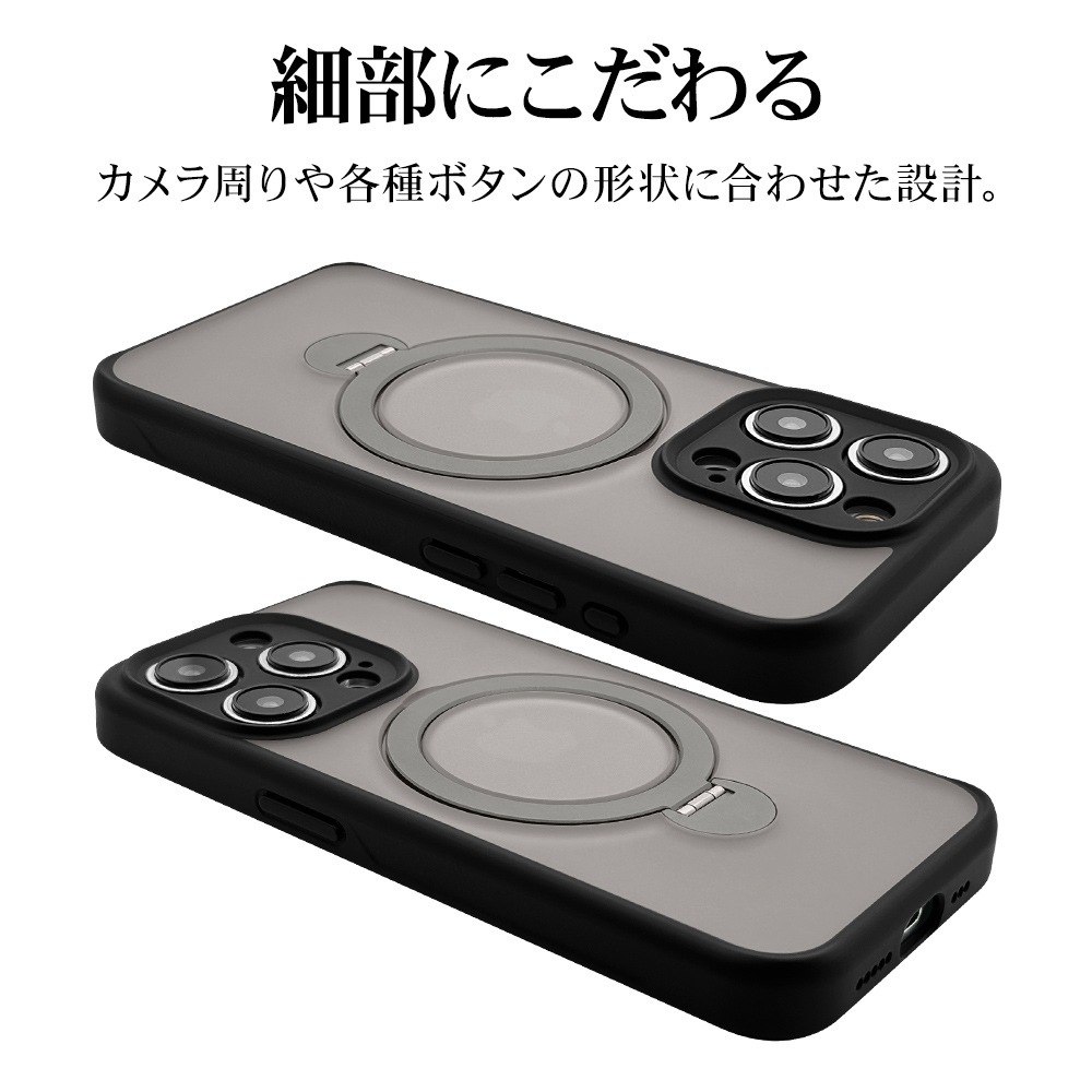 iPhone15 Pro  С ϥ֥å ZEROSAFE MagSafeб Ѿ׷ۼ MIL 360ž դ ɻ  磻쥹б եȥ֥å 7890IP361PHPMBK 