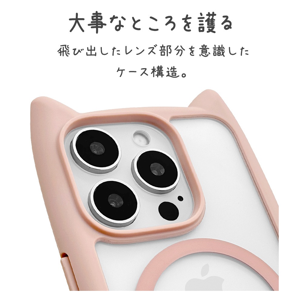 iPhone16 Pro  С ϥ֥å MagSafeб mimi ǭ ͥߥ ͤߤ Ѿ׷ۼ MIL ̥ꥢ TPUХѡ 磻쥹б ⡼ԥ ե ޥۥ 8333IP461PHPMSPK 饹Хʥ