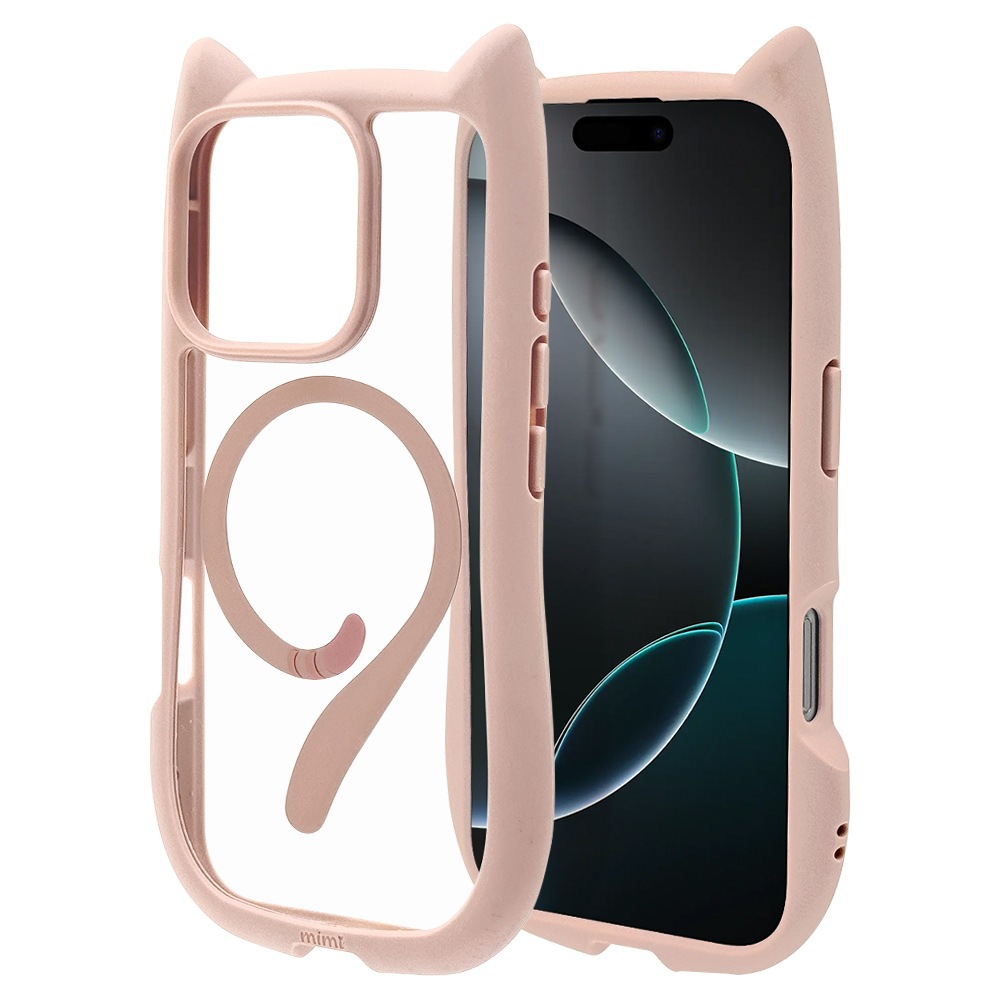 iPhone16 Pro  С ϥ֥å MagSafeб mimi ǭ ͥߥ ͤߤ Ѿ׷ۼ MIL ̥ꥢ TPUХѡ 磻쥹б ⡼ԥ ե ޥۥ 8333IP461PHPMSPK 饹Хʥ