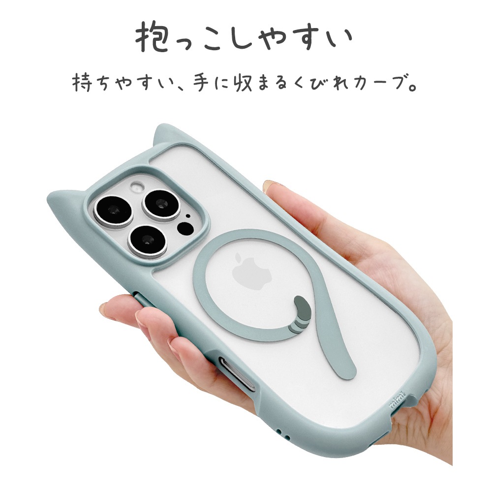 iPhone16 Pro ������ ���С� �ϥ��֥�å� MagSafe�б� mimi ǭ�� �ͥ��ߥ� �ͤ��ߤ� �Ѿ׷�ۼ� MIL���� ���̥��ꥢ TPU�Х�ѡ������� �磻��쥹�����б� ���⡼�����֥롼 �����ե��� ���ޥۥ����� 8334IP461PHPMSBL �饹���Хʥ�