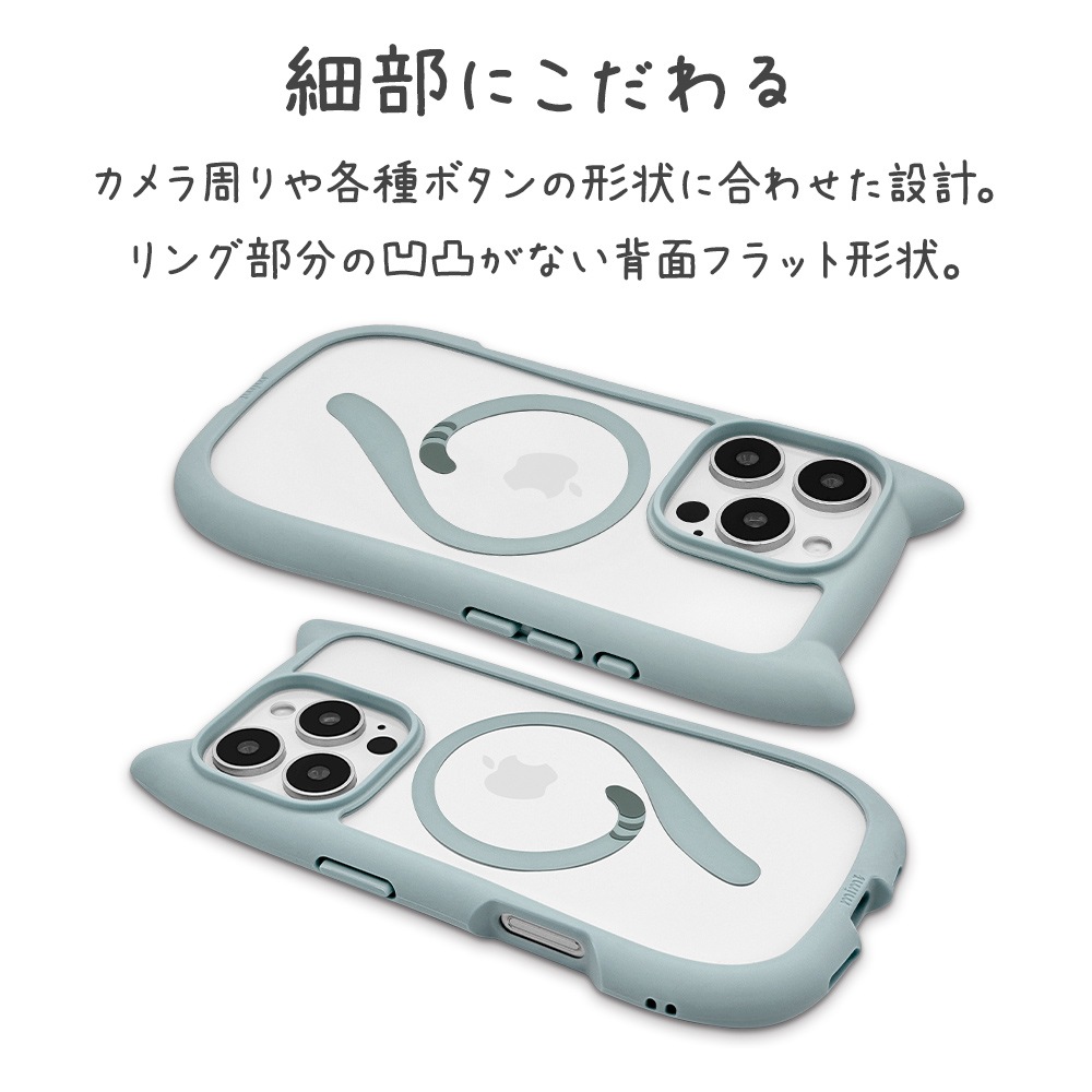 iPhone16 Pro ������ ���С� �ϥ��֥�å� MagSafe�б� mimi ǭ�� �ͥ��ߥ� �ͤ��ߤ� �Ѿ׷�ۼ� MIL���� ���̥��ꥢ TPU�Х�ѡ������� �磻��쥹�����б� ���⡼�����֥롼 �����ե��� ���ޥۥ����� 8334IP461PHPMSBL �饹���Хʥ�