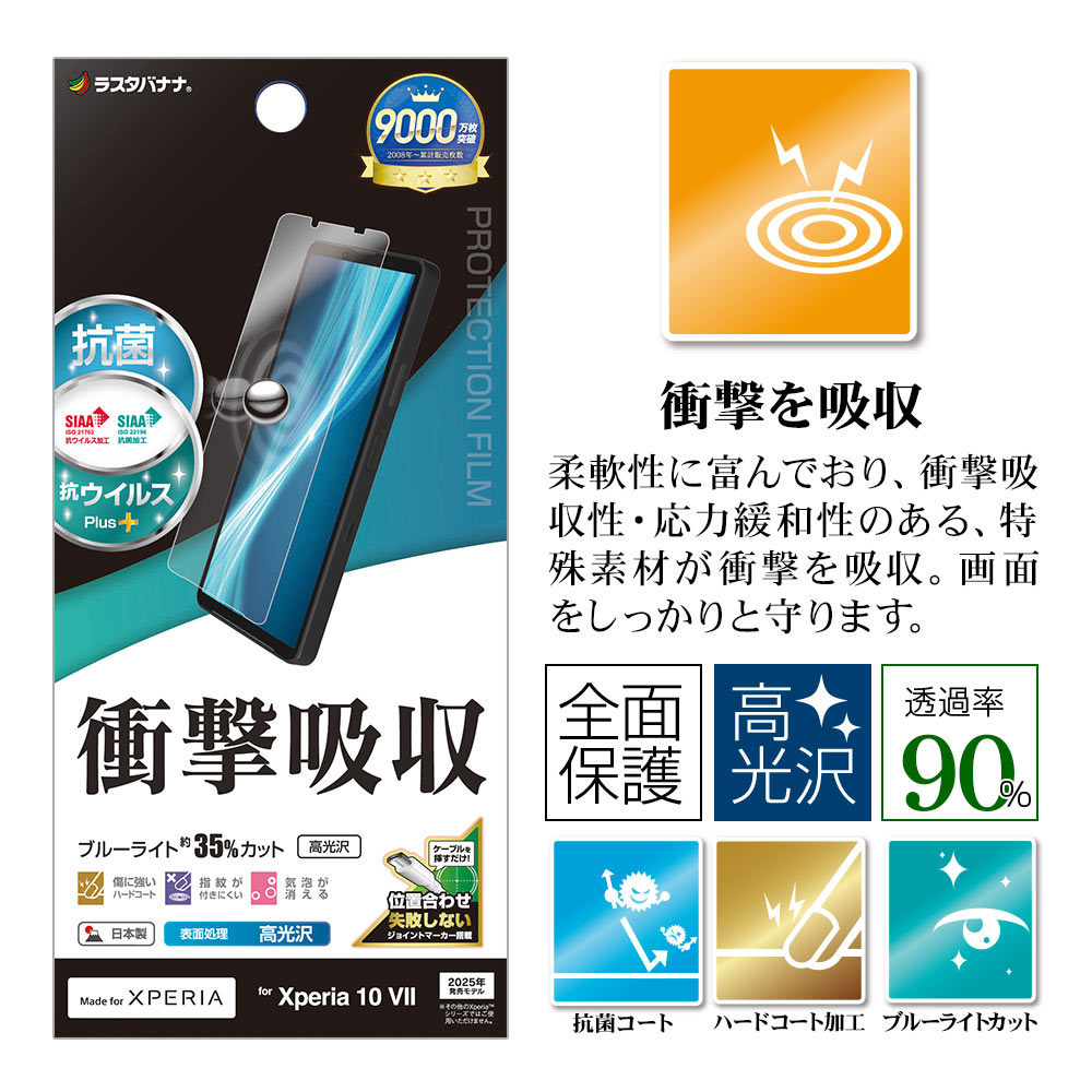 Xperia10 VII SO-52F SOG16 XQ-FE44 �ե���� �����ݸ� �׷�ۼ� �֥롼�饤�ȥ��å� ����� ���ʤ� ���� ������ ��ñŽ���դ� �������ڥꥢ10 �ޡ���7 �ݸ�ե���� VE5157XP107 �饹���Хʥ�