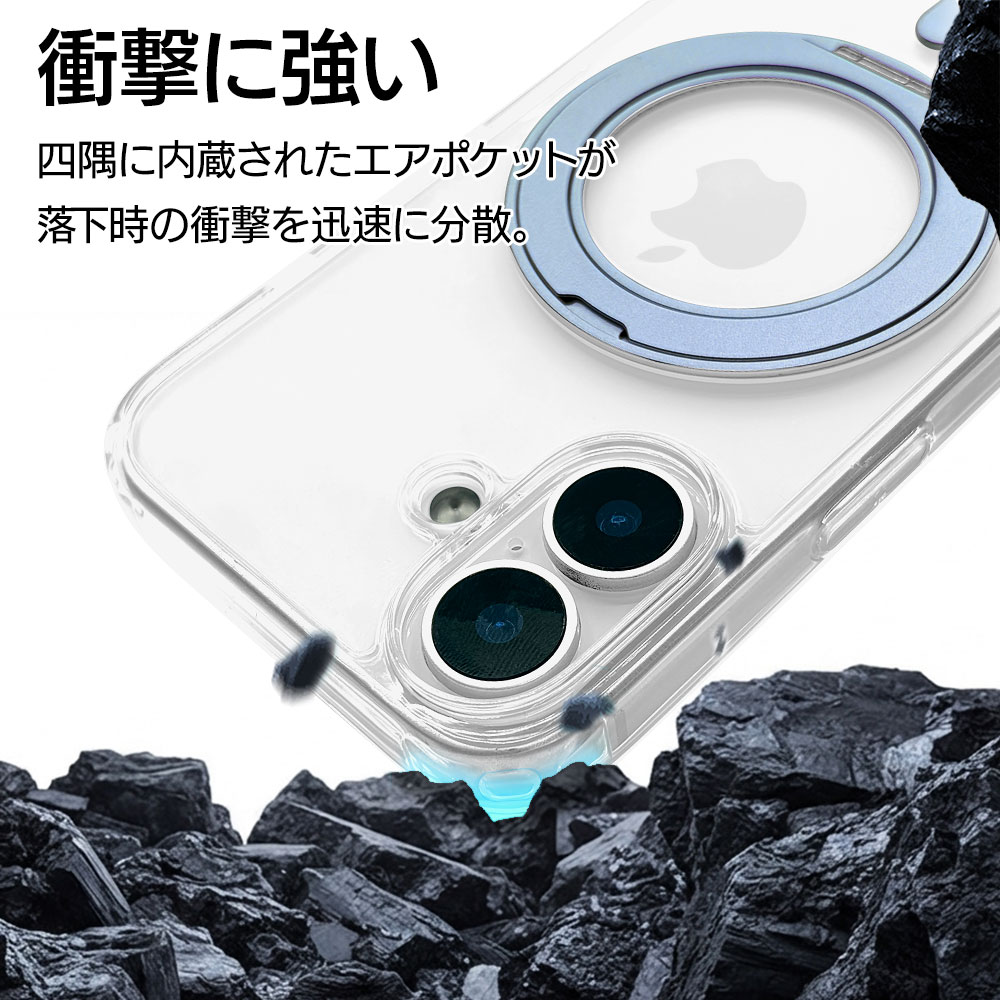 iPhone17 ������ ���С� �ϥ��֥�å� ZEROSAFE Circle MagSafe�б� �ޥ��ͥåȽ��� �Ѿ׷�ۼ� MIL ���ꥢ TPU�Х�ѡ������� ����դ� ��ɻ� �磻��쥹���� �ߥ��ȥ֥롼 �����ե��� ���ޥۥ����� 9700IP5AZSCLMB �饹���Хʥ�