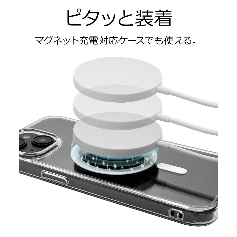 �磻��쥹���㡼���㡼 MagSafe �磻��쥹���� iPhone Android �б� �ޥ��ͥå� 5W 7.5W 10W 15W 2�᡼�ȥ� 2m ������C typec Type-C�����֥���η� ���㥳���륰�졼 ���ޡ��ȥե��� R20WCC15W04CGRY �饹���Хʥ�