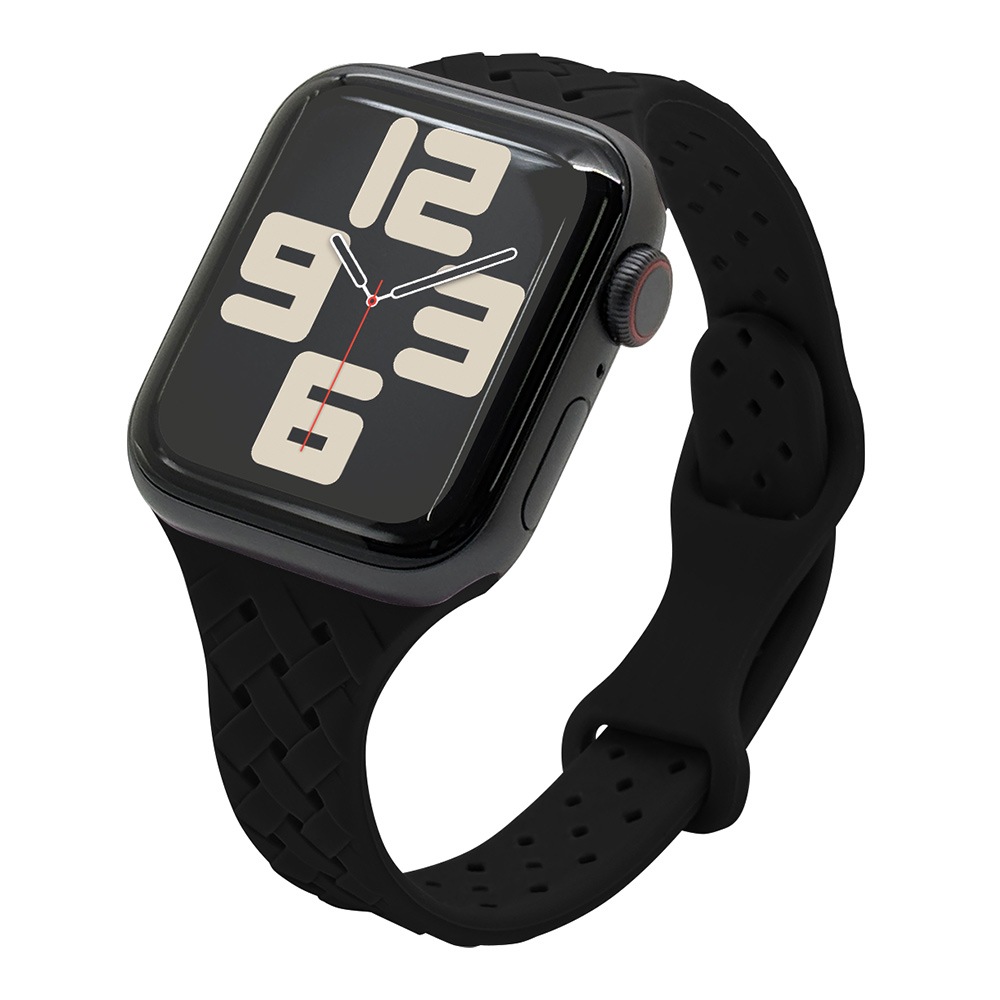 Apple Watch Ultra2nd Ultra Series10 9 8 7 6 5 4 SE��3���� SE��2���� SE 49mm 46mm 45mm 44mm ���ꥳ��Х�� ��æ��ñ �Х�� �Ԥ߹��� �֥�å� ���åץ륦���å� �٥�� RBLAWA4407BK �饹���Хʥ�