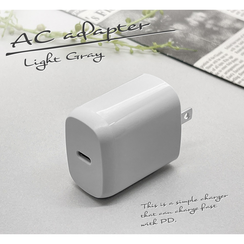 ���Ŵ� AC�����ץ��� USB���Ŵ� ������C PD�б� �ϥ��ѥ ��®���� ��®���� �����б� ���󥻥�� AC 20W Type-C Power Delivery �饤�ȥѡ��ץ� iPhone ���ޥ� ���ޡ��ȥե��� iPad ���֥�å� RACC20W02ULPU �饹���Хʥ�