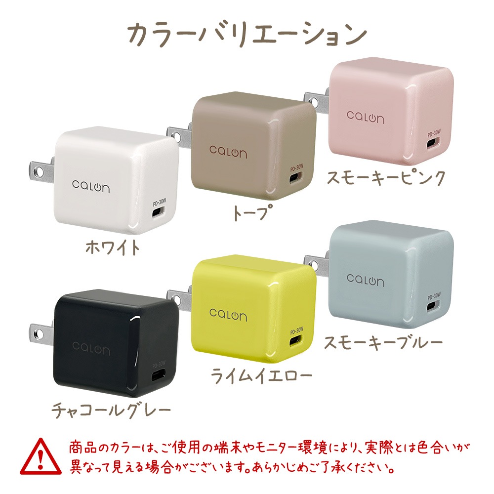Ŵ ACץ USBŴ calon PDб 󥻥 AC USB Type-C 30W Power Delivery  ѥ  GaN ⲽꥦ б ȡ iPhone iPad ֥å  RACC30W01TA
