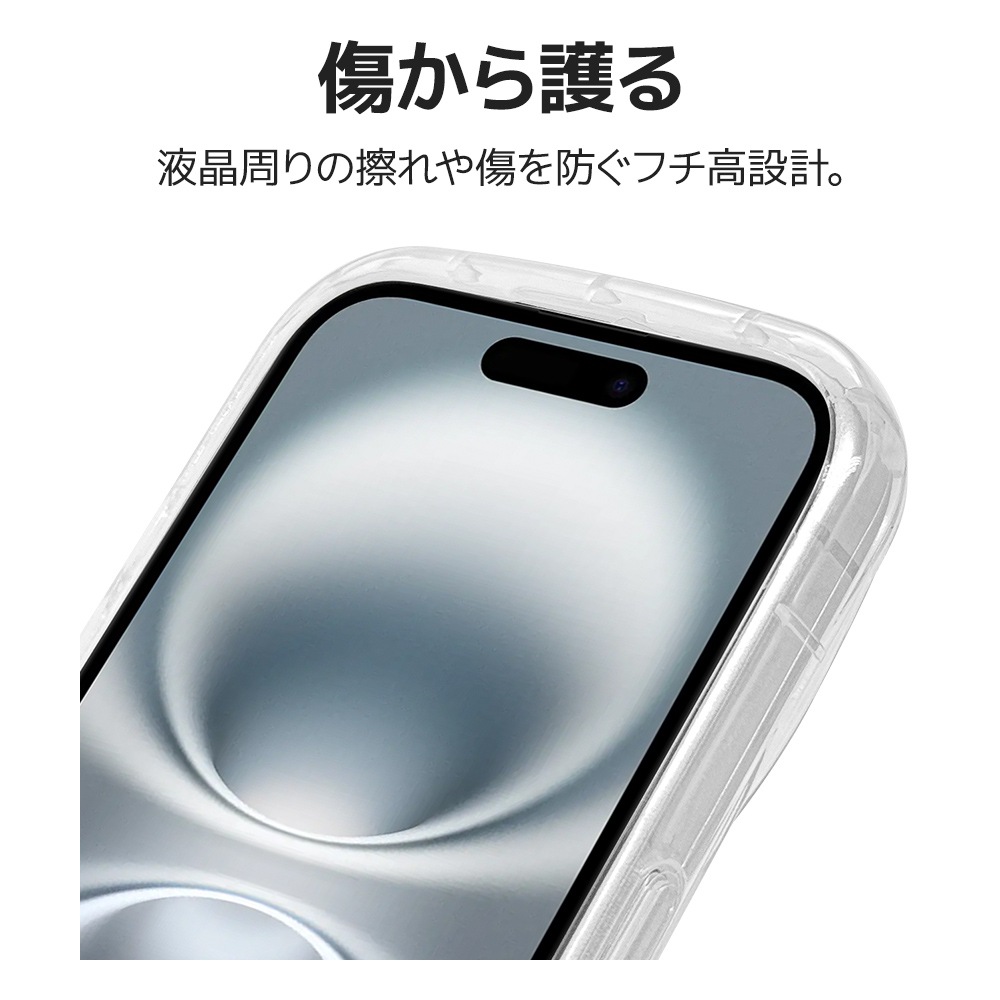 iPhone16  С եȥ TPU Ѿ׷ۼ ꥢ  ̿  ȥ쥫 䤷  ȥåץۡ KAZARi TAI ե ޥۥ 8154IP461TPCL 饹Хʥ