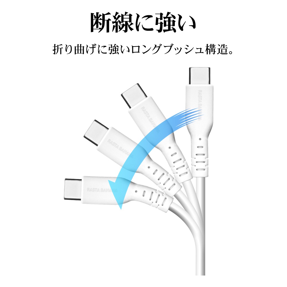 iPhone iPad iPod ���ޥ� �����֥� �饤�ȥ˥� PD�б� ���餫�� ����ߤˤ��� ���� �̿� �Ѵ� Type-C to Type-C typec Power Delivery Lightning 3A 1m �ۥ磻�� ���ޡ��ȥե��� R10CACCCL3A01WH �饹���Хʥ�