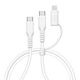 iPhone iPad iPod ���ޥ� �����֥� �饤�ȥ˥� PD�б� ���餫�� ����ߤˤ��� ���� �̿� �Ѵ� Type-C to Type-C typec Power Delivery Lightning 3A 2m �ۥ磻�� ���ޡ��ȥե��� R20CACCCL3A01WH �饹���Хʥ�
