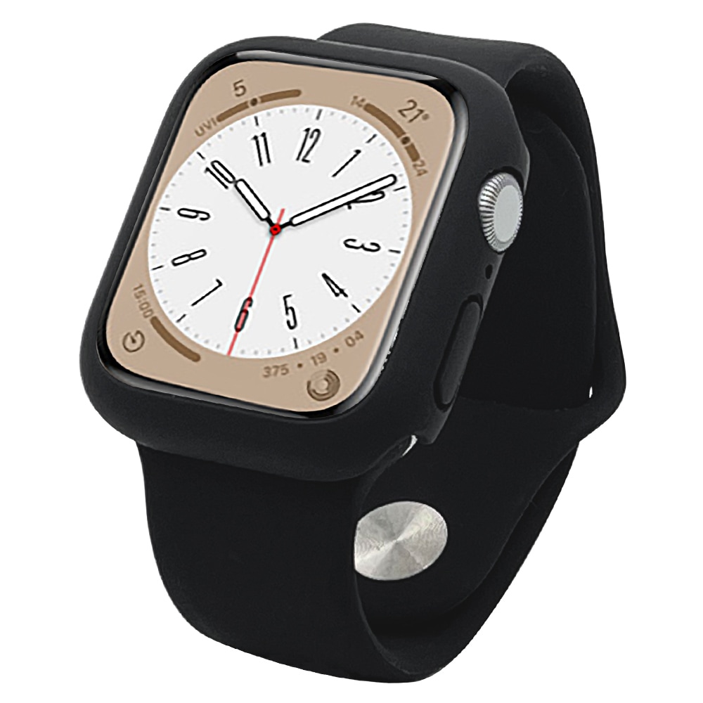 Apple Watch Ultra2nd Ultra Series9 8 7 6 5 4 3 SE��3���� SE��2���� SE 45mm 44mm 42mm���ꥳ�� �Х�� ����������ɥ����� �֥�å� ���åץ륦���å� RBAWS7445BK �饹���Хʥ�