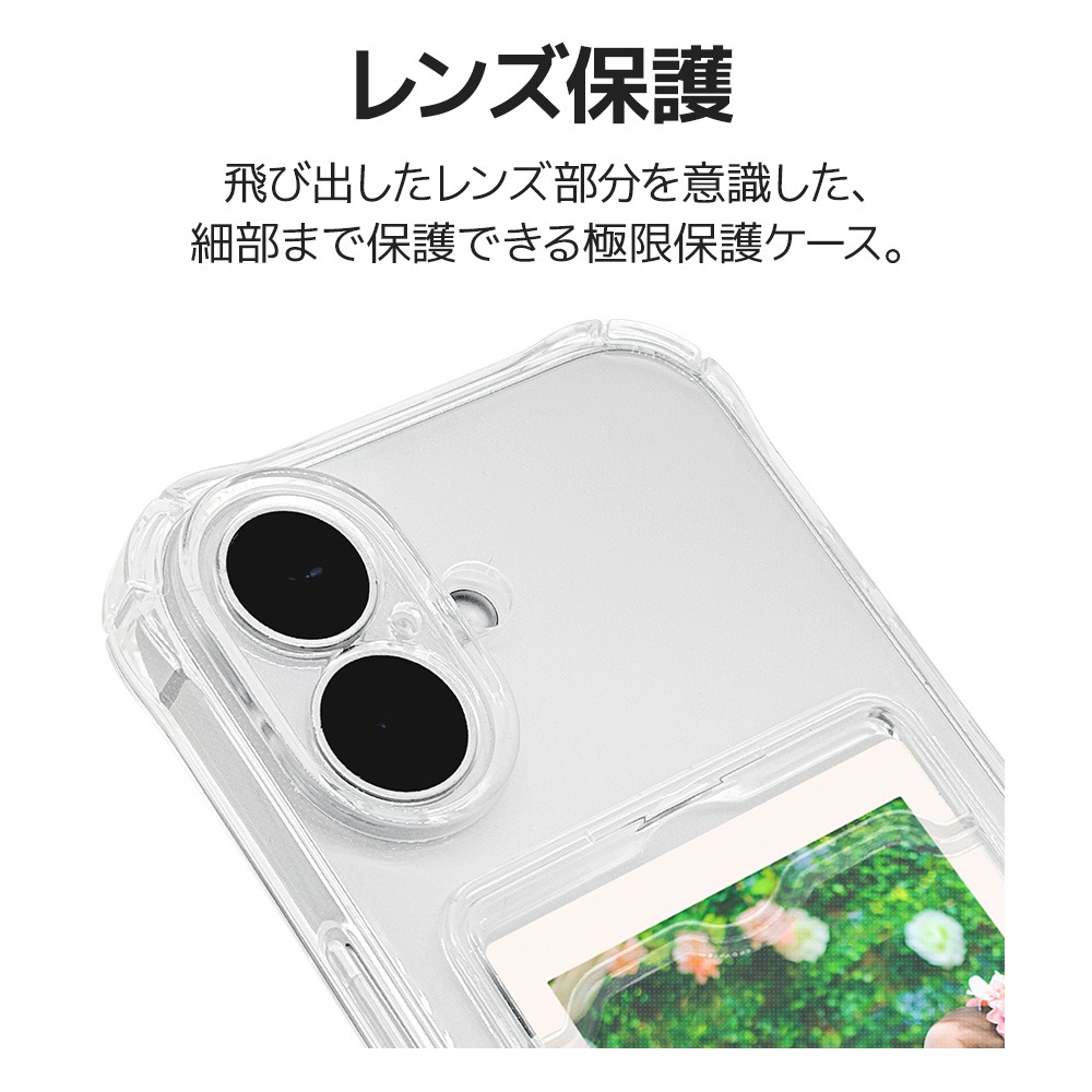 iPhone16  С եȥ TPU ˸ݸ ̩߷ Ѿ׷ۼ ꥢ ɥݥå ̿Ǽ  ȥ쥫 䤷  ȥåץۡ KAZARi TAI ե ޥۥ 8156IP461TPLCL 饹Хʥ