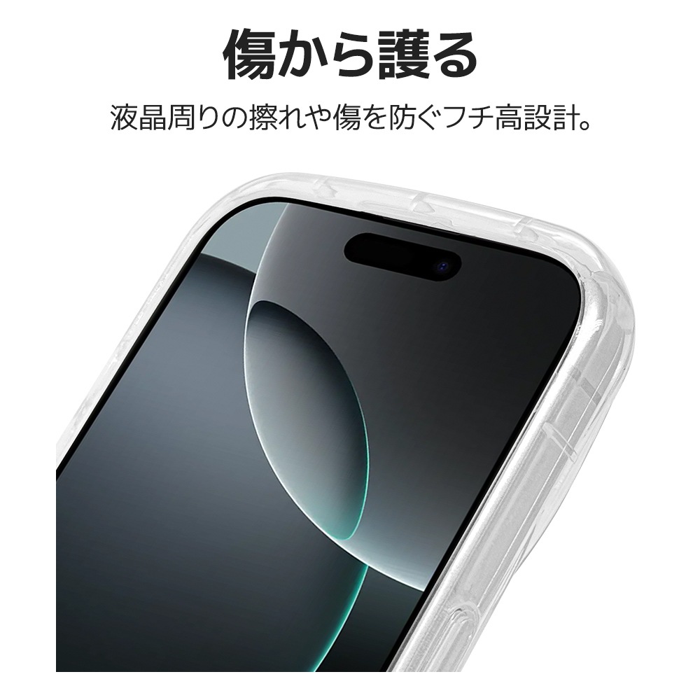 iPhone16 Pro  С եȥ TPU Ѿ׷ۼ ꥢ  ̿  ȥ쥫 䤷  ȥåץۡ KAZARi TAI ե ޥۥ 8234IP461PTPCL 饹Хʥ