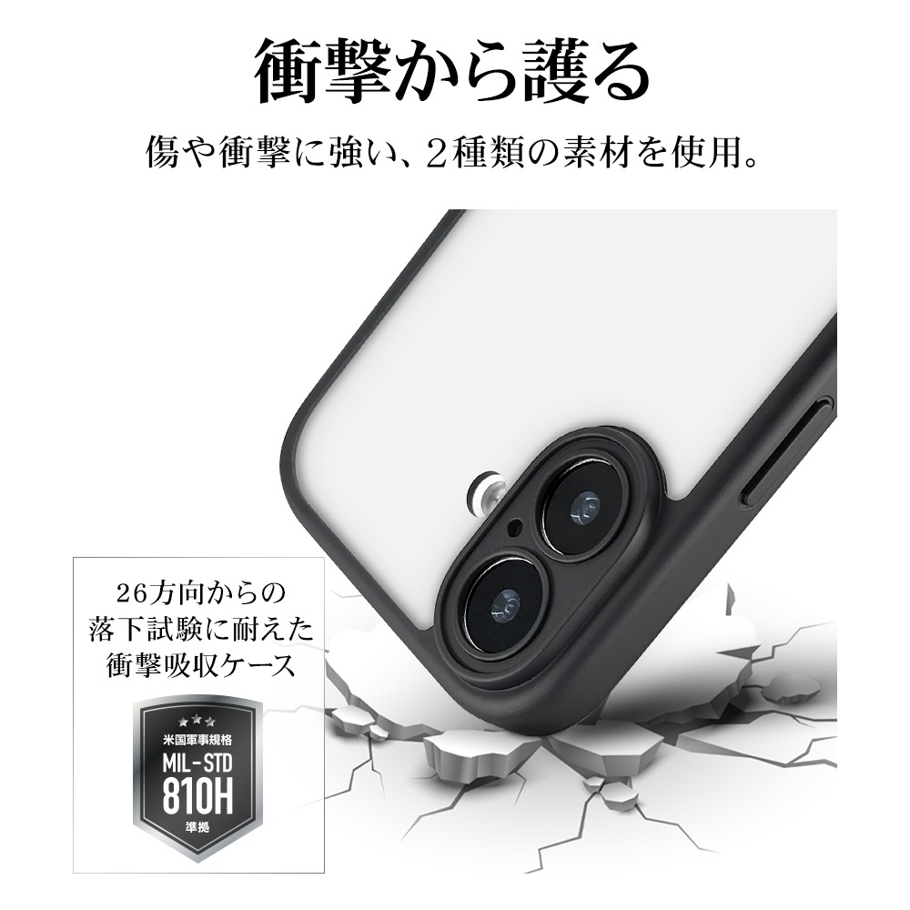 iPhone17 ������ ���С� �ϥ��֥�å� RHINOX �饤�Υå��� �˸��ݸ� ��̩�߷� �Ѿ׷�ۼ� MIL���� ���ꥢ ����5H TPU�Х�ѡ������� �磻��쥹���� �֥�å��ߥ��ꥢ �����ե��� ���ޥۥ����� 8891IP5AHALBK �饹���Хʥ�