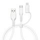 iPhone iPad iPod ���ޥ� �����֥� Lightning�Ѵ� ���餫�� ����ߤˤ��� ���� �̿� �Ѵ� Type-A to Type-C typec Lightning �饤�ȥ˥� 3A 2m 200cm �ۥ磻�� ���ޡ��ȥե��� R20CAACCL3A01WH �饹���Хʥ�