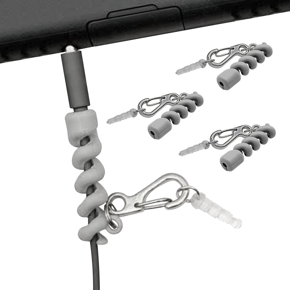 �����֥� �ץ��ƥ����� �����֥륫�С� �դ� ����ۥ󥸥�å� ����å� 3.5mm ���ƥ쥪�ߥ�ü�� ���С� 3���å� �����֥��ݸ�С� �����ɻ� �ݸ� ʶ���ɻ� RHCAPY01GRY �饹���Хʥ�