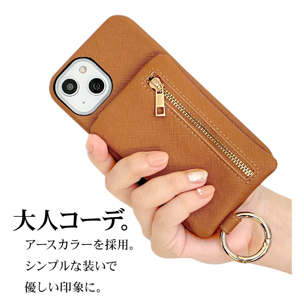 iPhone15 14 13 ������ ���С� �ϡ��ɥ����� �ե����ʡ��ݥ��å� ��󥰥��ȥ�å��դ� ��ɻ� ������� BackPack ������ �����ե���14 13 ���ޥۥ����� 7064IP261PC �饹���Хʥ�