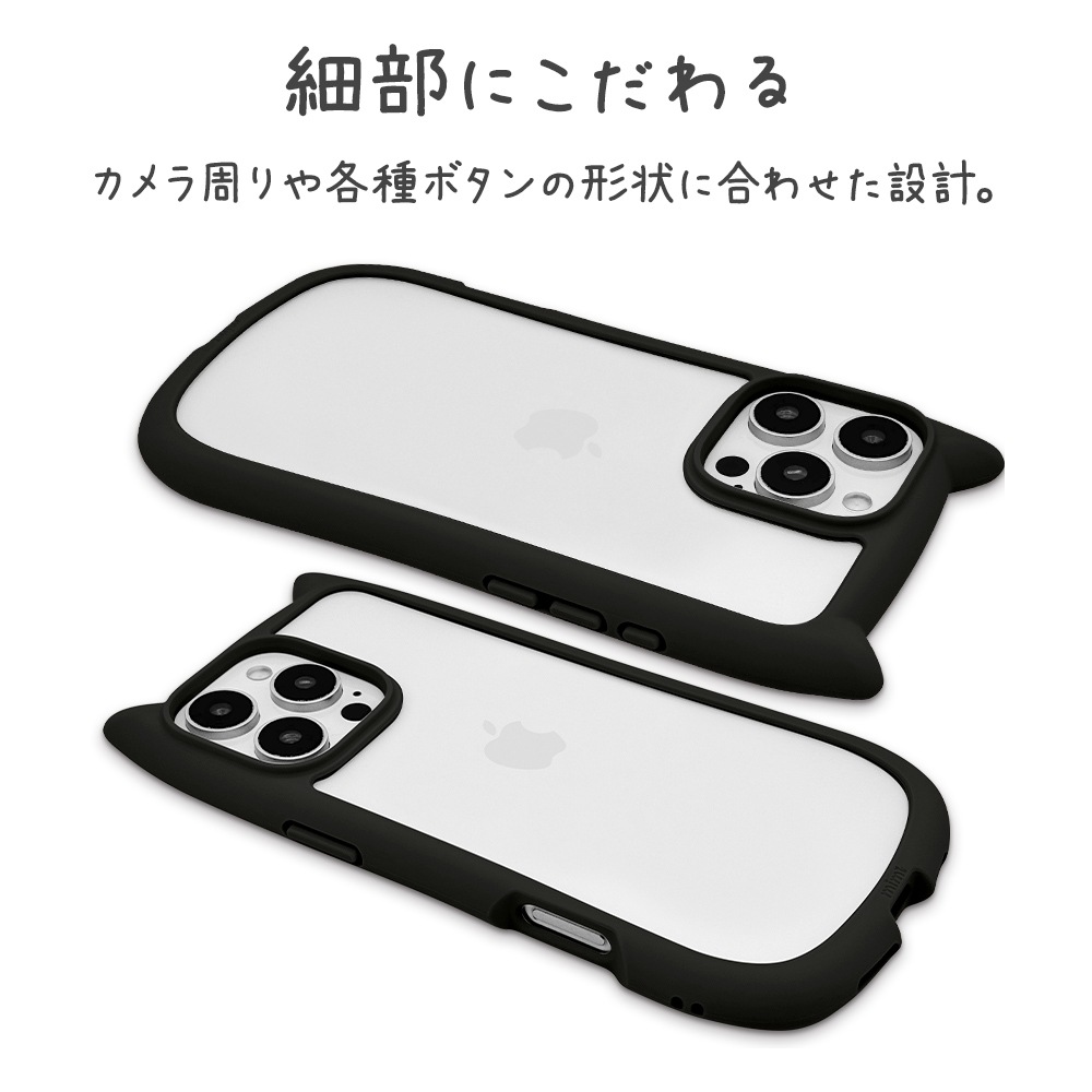 iPhone16 Pro Max  С ϥ֥å mimi ǭ ͥߥ ͤߤ ǭ ͥ ͤ Ѿ׷ۼ MIL ̥ꥢ TPUХѡ ֥å ե ޥۥ 8479IP467PHPBK 饹Хʥ