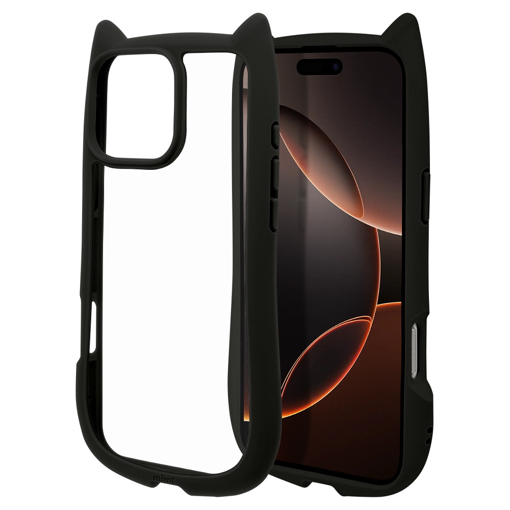 iPhone16 Pro Max  С ϥ֥å mimi ǭ ͥߥ ͤߤ ǭ ͥ ͤ Ѿ׷ۼ MIL ̥ꥢ TPUХѡ ֥å ե ޥۥ 8479IP467PHPBK 饹Хʥ