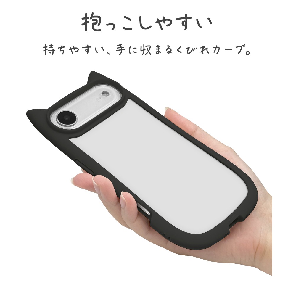 iPhone Air ������ ���С� �ϥ��֥�å� mimi ǭ�� �ͥ��ߥ� �ͤ��ߤ� ǭ �ͥ� �ͤ� �Ѿ׷�ۼ� MIL ���̥��ꥢ TPU�Х�ѡ������� �磻��쥹�����б� �֥�å� �����ե��� ���ޥۥ����� 9075IP5CHPBK �饹���Хʥ�