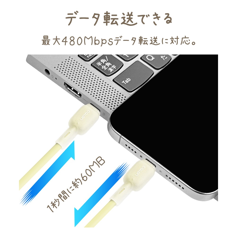 ���ޥ� ������C �����֥� PD 60��å� ���餫�� ����ߤˤ��� ���ꥳ�󥱡��֥� calon Jelly ���� �̿� 1�᡼�ȥ� �ѥ�ǥ�Х꡼ Type-C Power Delivery 60W 1m ���⡼�����ԥ� ���ޡ��ȥե��� ������ R10CACC3A09SPK �饹���Хʥ�