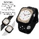 Apple Watch Ultra2nd Ultra Series9 8 7 6 5 4 3 SE��3���� SE��2���� SE 45mm 44mm 42mm ���ꥳ�� �Х�� ���ݡ��ĥ����� �֥�å� ���åץ륦���å� RBAWS7446BK �饹���Хʥ�