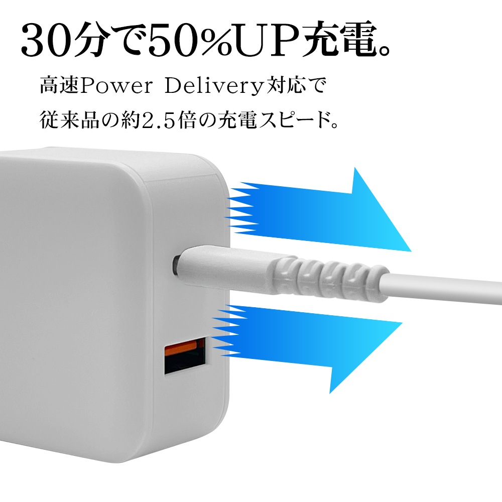 ���Ŵ� AC�����ץ��� USB���Ŵ� ������C PD�б� QC�б� �����å����㡼�� ������A �ϥ��ѥ ���󥻥�� AC 20W Type-C Power Delivery Quick Charge Type-A �饤�ȥѡ��ץ� iPhone RACCA20W01ULPU