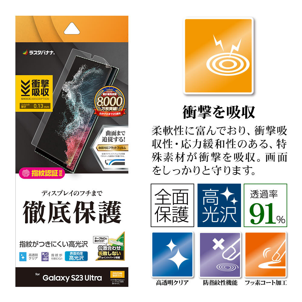 Galaxy S23 Ultra SC-52D SCG20 �ե���� �����ݸ� ����TPU �Ѿ׷�ۼ� ����� ��Ʃ�� ���ꥢ �����ɻ� ��ñŽ���դ� ����ǧ���б� ����饯���� S23 ����ȥ� �ݸ�ե���� UG3814GS23U �饹���Хʥ�