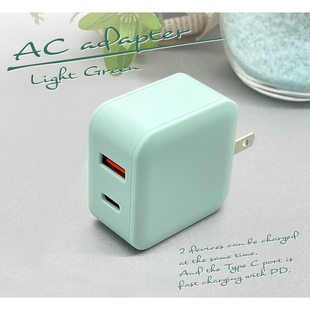 ���Ŵ� AC�����ץ��� USB���Ŵ� ������C PD�б� QC�б� �����å����㡼�� ������A �ϥ��ѥ ���󥻥�� AC 20W Type-C Power Delivery Quick Charge Type-A �饤�ȥ��꡼�� iPhone RACCA20W01ULGR