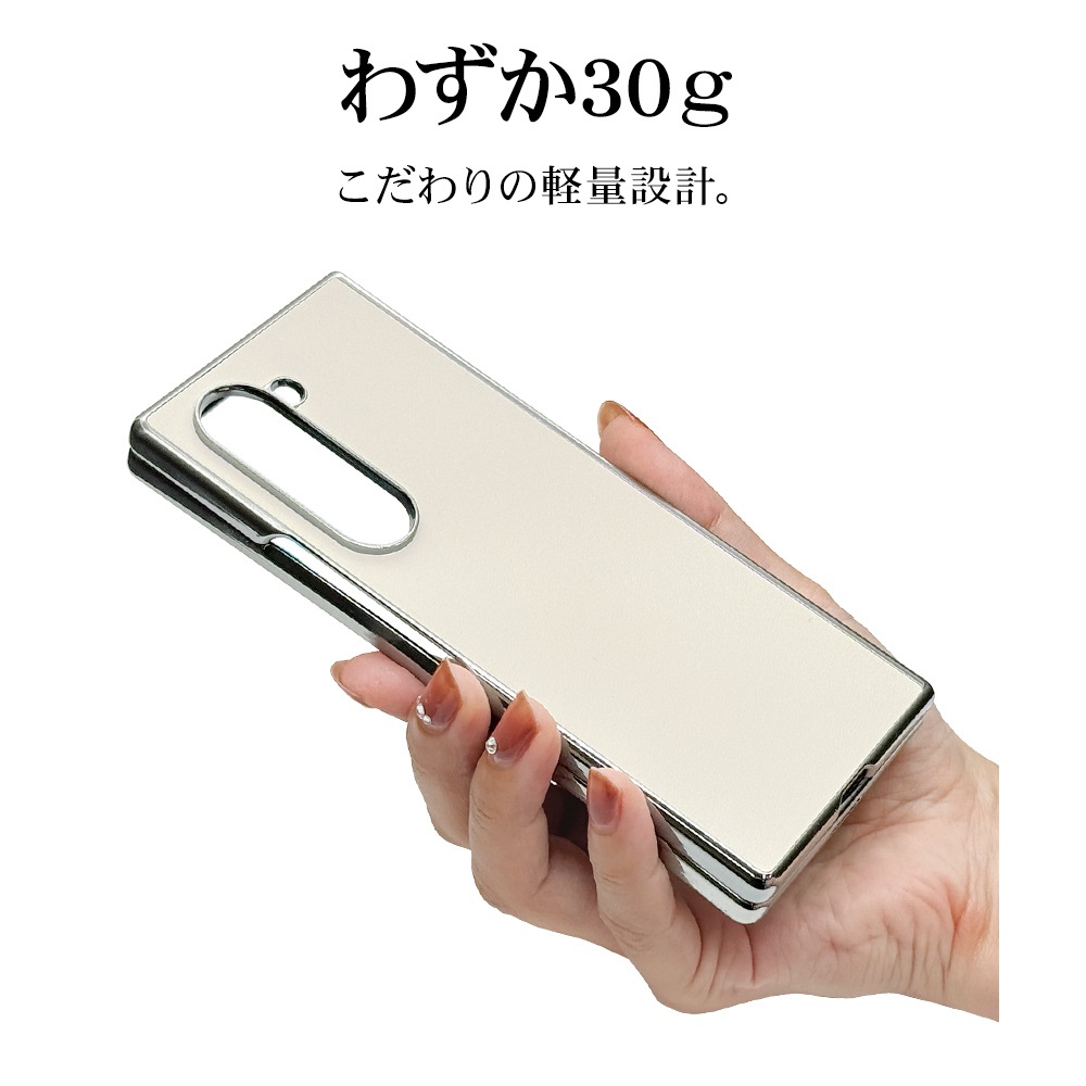 Galaxy Z Fold6 SC-55E SCG28 ������ ���С� �ϡ��� �᥿��ե졼�� ���� ���̥쥶�� �磻��쥹�����б� �ۥ磻�� ����饯���� ���å� �ե������ ���ޥۥ����� 8445GZFO6PCWH �饹���Хʥ�