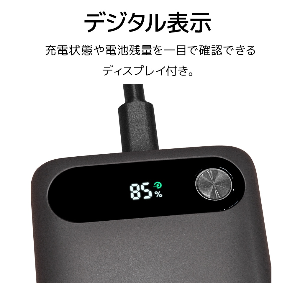 CCCǧ�� 3Cǧ�� ����б� ��� ���3Cǧ�� ��Х���Хåƥ꡼ 10000mAh 3�ݡ��� USB Type-C PD 20W Type-A 15W ������ ���ӻ��� ���㥳���륰�졼 iPhone ���ޥ� iPad ���֥�å� R3CLI100C20W05CGRY �饹���Хʥ�