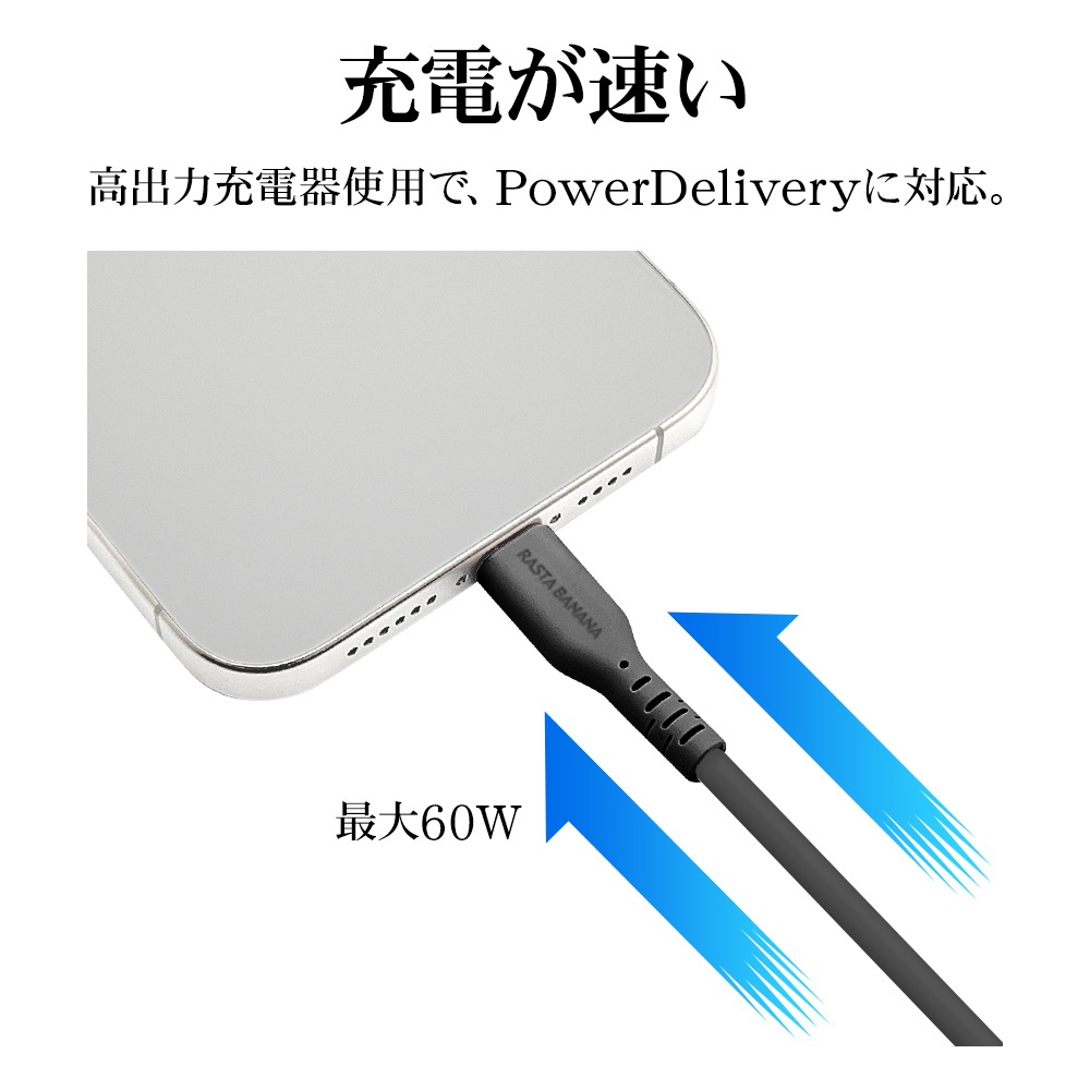 iPhone15 ���ޥ� ������C �����֥� PD�б� ���餫�� ���ꥳ�󥱡��֥� ���� �̿� 0.2�᡼�ȥ� 20����� Type-C to Type-C typec Power Delivery 60W 0.2m 20cm �ۥ磻�� ���ޡ��ȥե��� R02CACC3A06WH