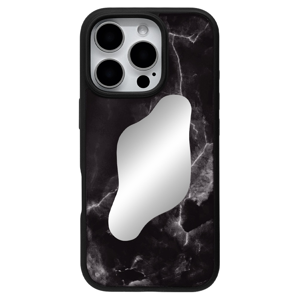 iPhone16 Pro  С ϥ֥å Ѿ׷ۼ TPUХѡ Ĵ ̥ߥ顼 ץ  iLBe ֥å ե ޥۥ 8241IP461PHPBK 饹Хʥ
